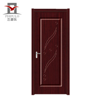 Puerta de fábrica de lujo de estilo estilo entrada pvc puerta de madera con buena calidad hecha en china